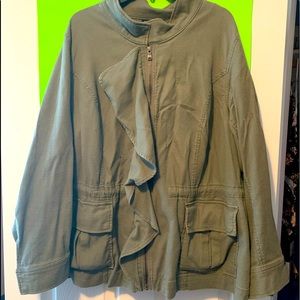 Lane Bryant 22/24 Military Style Zip Jacket
